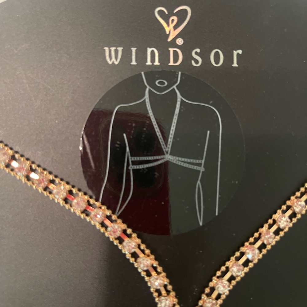 Windsor Gold and Silver Body Bra Chain